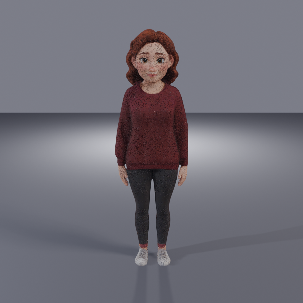 Nina 3D Model - Textured