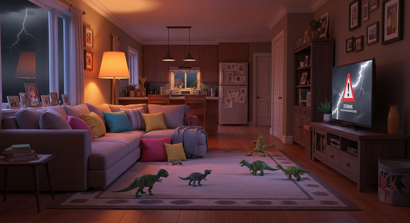 Family living room location plate